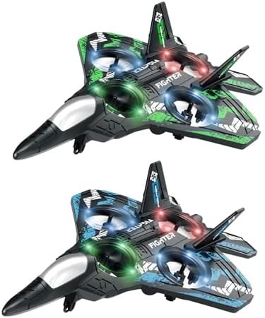 4DRC V32 RC Fighter Jet Airplane ✈️ | 360° Stunt Flying Plane with LED Lights 🌈 | Remote Control Foam Aircraft for Kids & Adults 🎮 | Durable EPP Foam RC Plane Gift 🎁