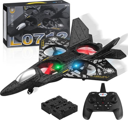 4DRC V32 RC Fighter Jet Airplane ✈️ | 360° Stunt Flying Plane with LED Lights 🌈 | Remote Control Foam Aircraft for Kids & Adults 🎮 | Durable EPP Foam RC Plane Gift 🎁